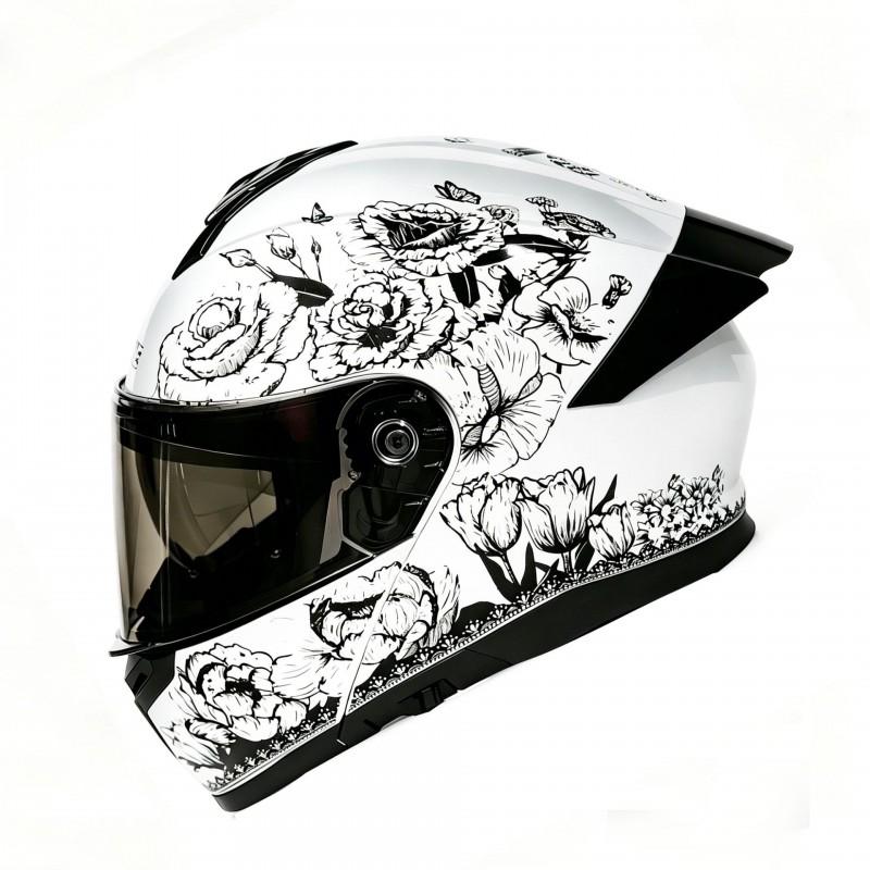 3C Certified Modular Full Face Helmet Men Motorcycle Electric Bike All Season Bluetooth Slot