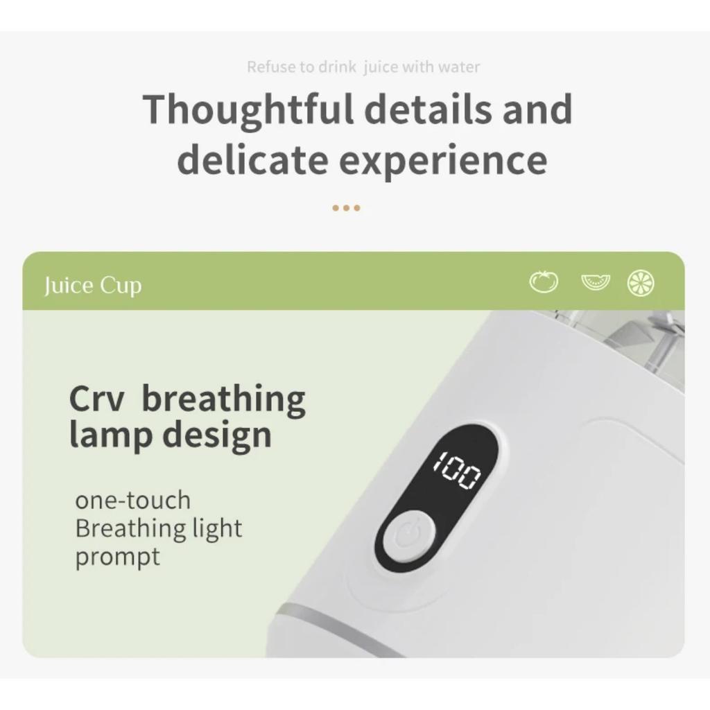 JOYBLISS Портативный блендер 600 мл Электрическая соковыжималка Фруктовые миксеры 4000 мАч USB Перезаряжаемый Смузи для улицы Блендер для свежих фруктов Персональный сок