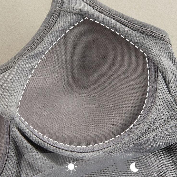 Женский жилет на подтяжках из модала, подушка для бюстгальтера, универсальный бюстгальтер, бесплатное встроенное нижнее белье