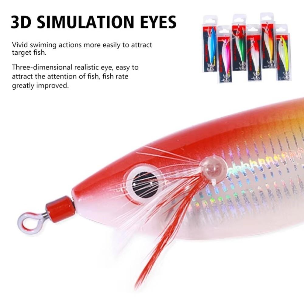 2pcs 2pcs Pack Squid Jigging Lure 10cm Length Octopus Fishing Bait Artificial Bait Fishing