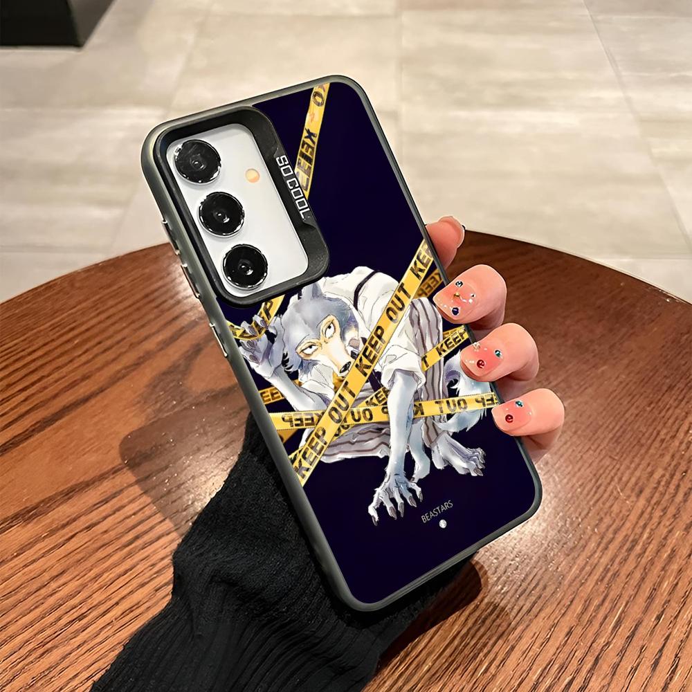 Чехол для телефона Аниме Beastars для Samsung Galaxy S24 S23 S22 S21 S20 Note20 Ultra Plus Fe цветной серебристый