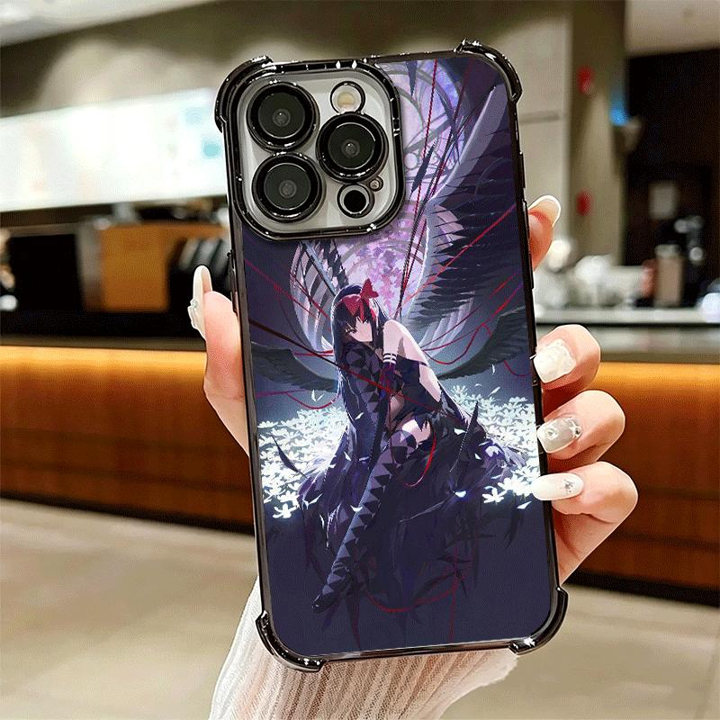 Мягкий чехол для телефона Madoka Magica Хомура для iPhone 15 16 17 Air 14 Pro Max 16E Plus 13 12 Mini Покрытие Защита от падения Fundas