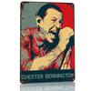 Chester Bennington Personalized D Textured Metal Poster Wall Art Vintage Tin Signs for Home Decoration Gaming Wand Deko House