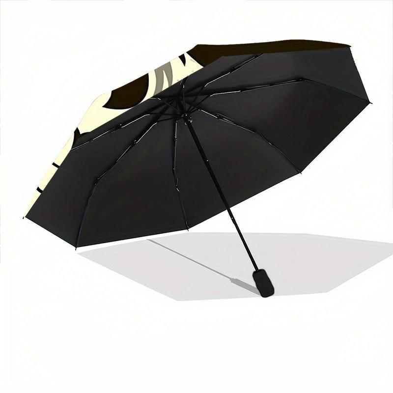 1pc Skull Flag Automatic Open/Close Umbrella Sturdy Iron Frame, Compact Travel Umbrella, Intricate Design Umbrella a0829061