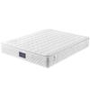 1 Set Upholstered Bed Elegant Lines Comfy Sleep Slatted Frame Pure Color Mattress Bed for