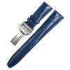 19мм 20мм 21мм 22мм Ремешок для часов из натуральной кожи для IWC Pilot Portugieser 7 Porotfino Черный Коричневый Синий Ремешок для часов Металлическая пряжка
