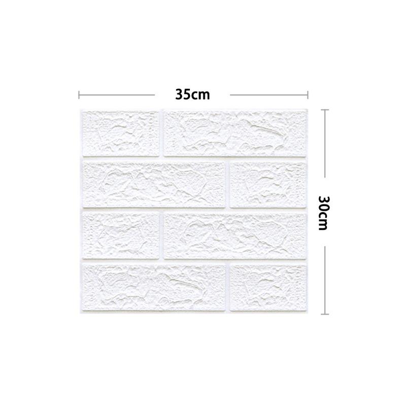3d кирпичный узор настенный стикер самоклеящийся трехмерный мягкий водостойкий, предотвращающий столкновения