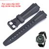 AQ-163w Сменный ремешок для Casio AQ-160w AQ-161w Мужской ремешок для часов Смола Водонепроницаемый браслет Аксессуары для часов