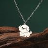 Cazador Cute Dog Puppy Pendant Necklace for Women 2026 Stainless Steel Charm Necklace Wholesale Valentine Gift Jewelry