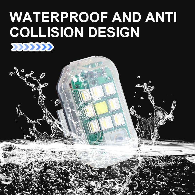 SEAMETAL 7-цветный универсальный стробоскопический фонарь для мотоцикла, скутера, автомобиля, светодиодный фонарь для предотвращения столкновений, вспышка для дрона, указатель поворота