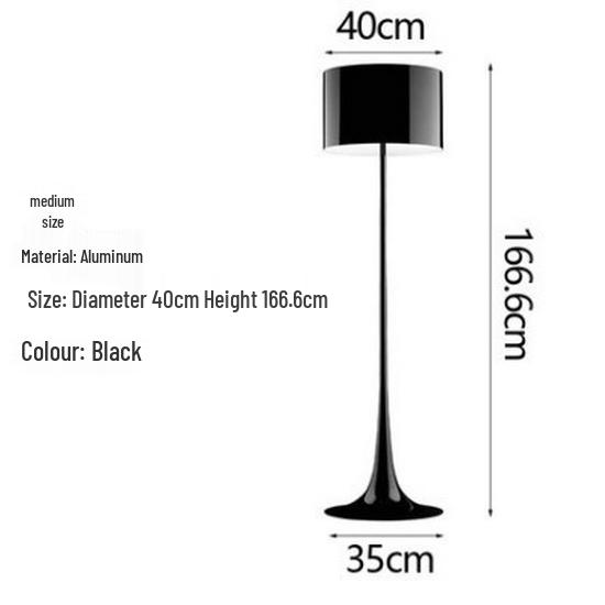 Modern Minimalist Floor Lamp for Living Room, Study, Bedroom, or Bar Counter - Iron Art Design