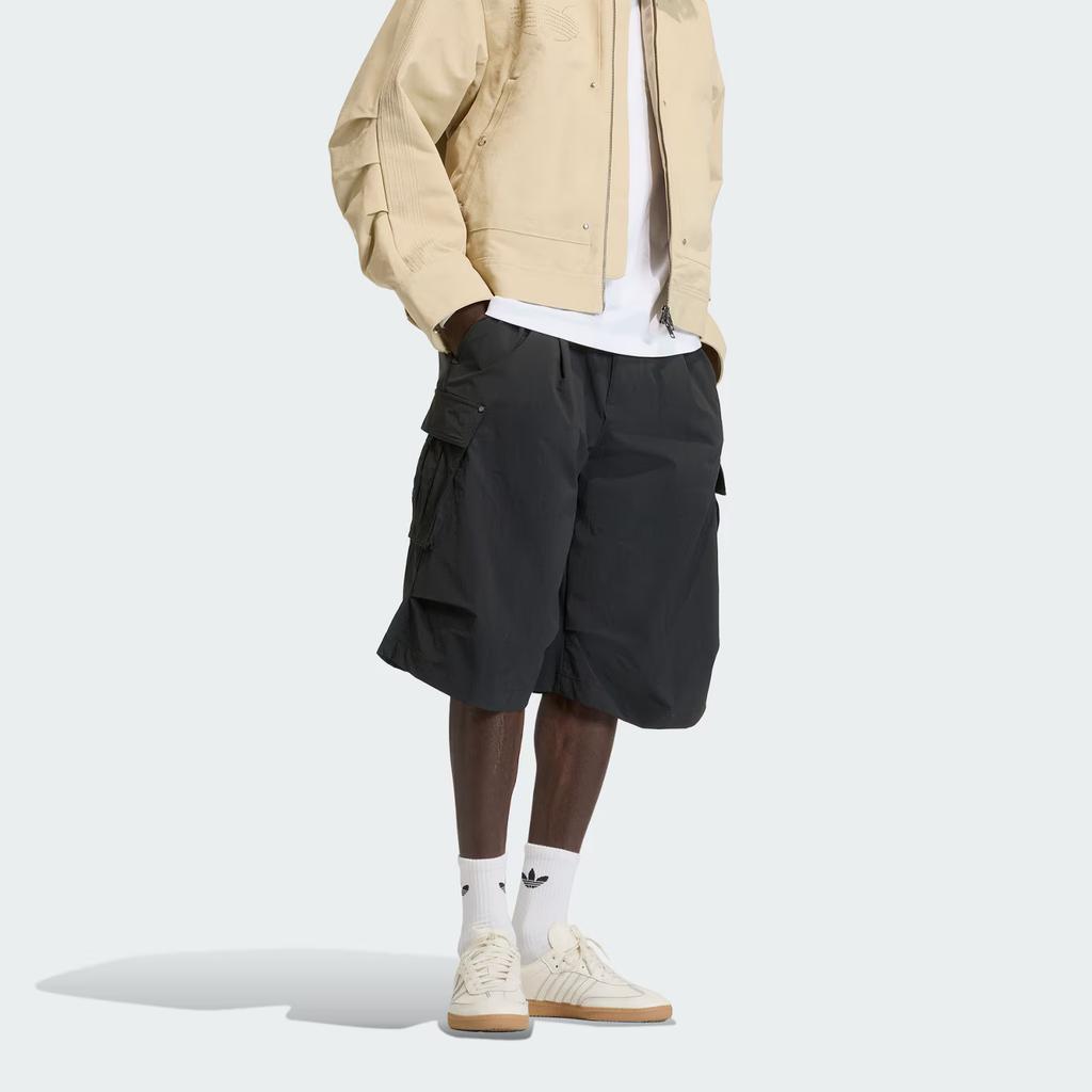adidas Originals Premium Essentials Повседневные Свободный крой Однотонные Шорты-карго на шнуровке Мужские шорты KD2778