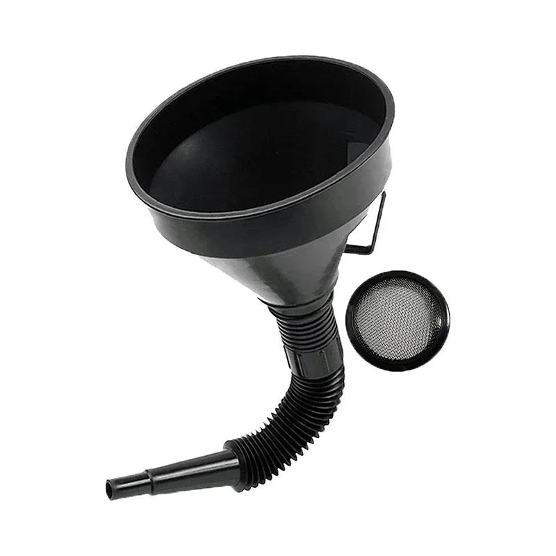 Воронки для заправки автомобильных двигателей с удлинительной трубкой для фильтра Универсальная воронка для заправки бензина, дизельного топлива и масла для грузовиков