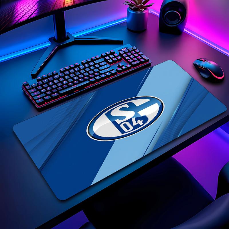 Коврик для мыши с футбольным узором Schalke 04 Не?Нескользящий резиновый игровой коврик для мыши для стола, офиса, дома