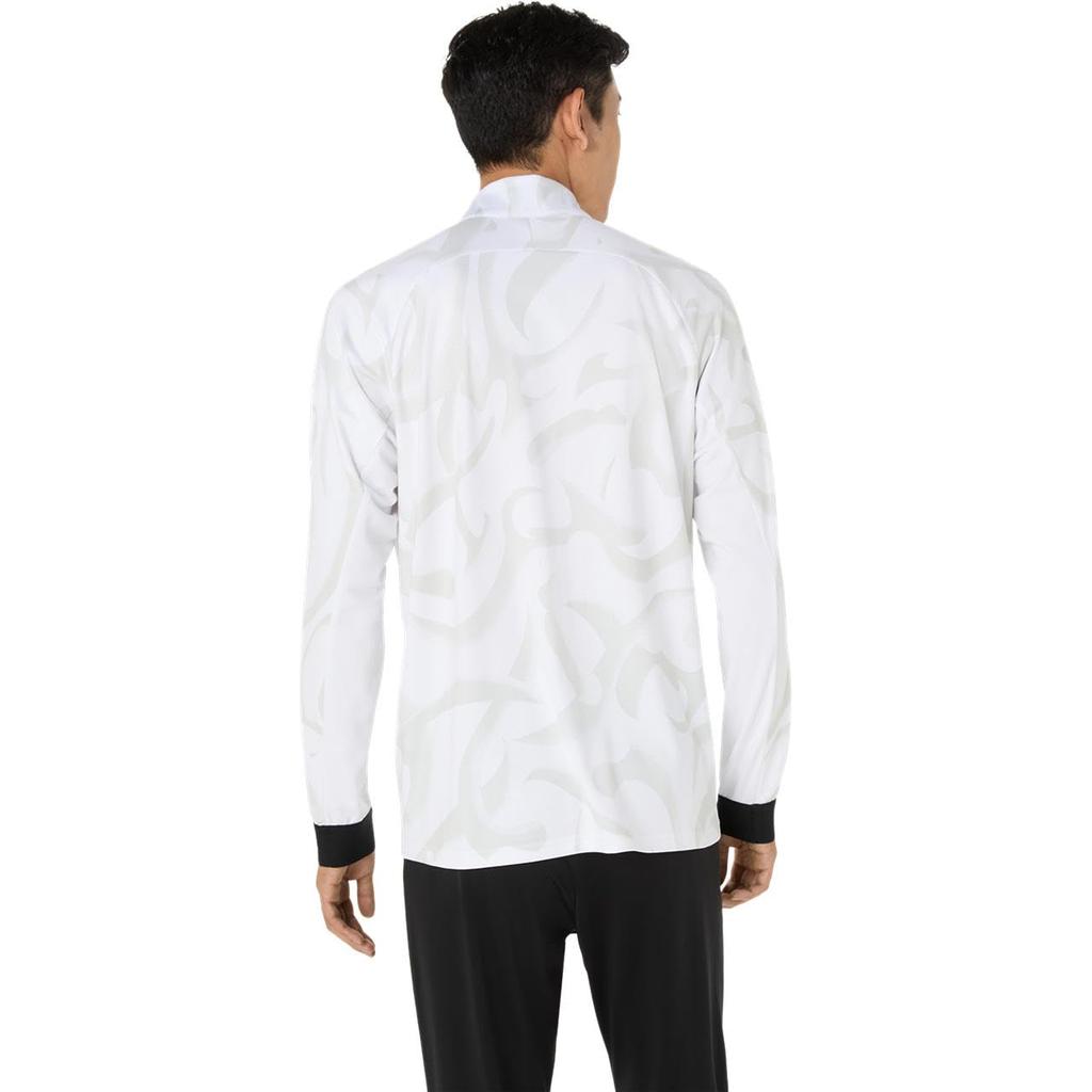 Training Wear Dry Graphic Stretch Knit Jacket 2031E985 Unisex Adult 100 XS [ASICS] (Brilliant White)