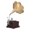 Vintage Phonograph European Ornaments Gramophone Decorative Iron Record Player Model Crafts for