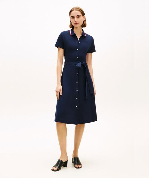 Платье-поло на поясе TOMMY HILFIGER (T22G1Tdr051Wt2C1G)