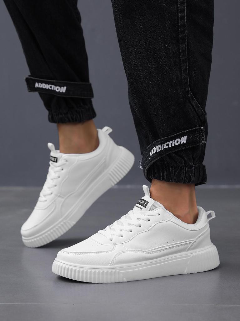 Korean Style Casual Couple Board Shoes - Lightweight, Cold-Adhesive, High-Quality Little White Sneakers
