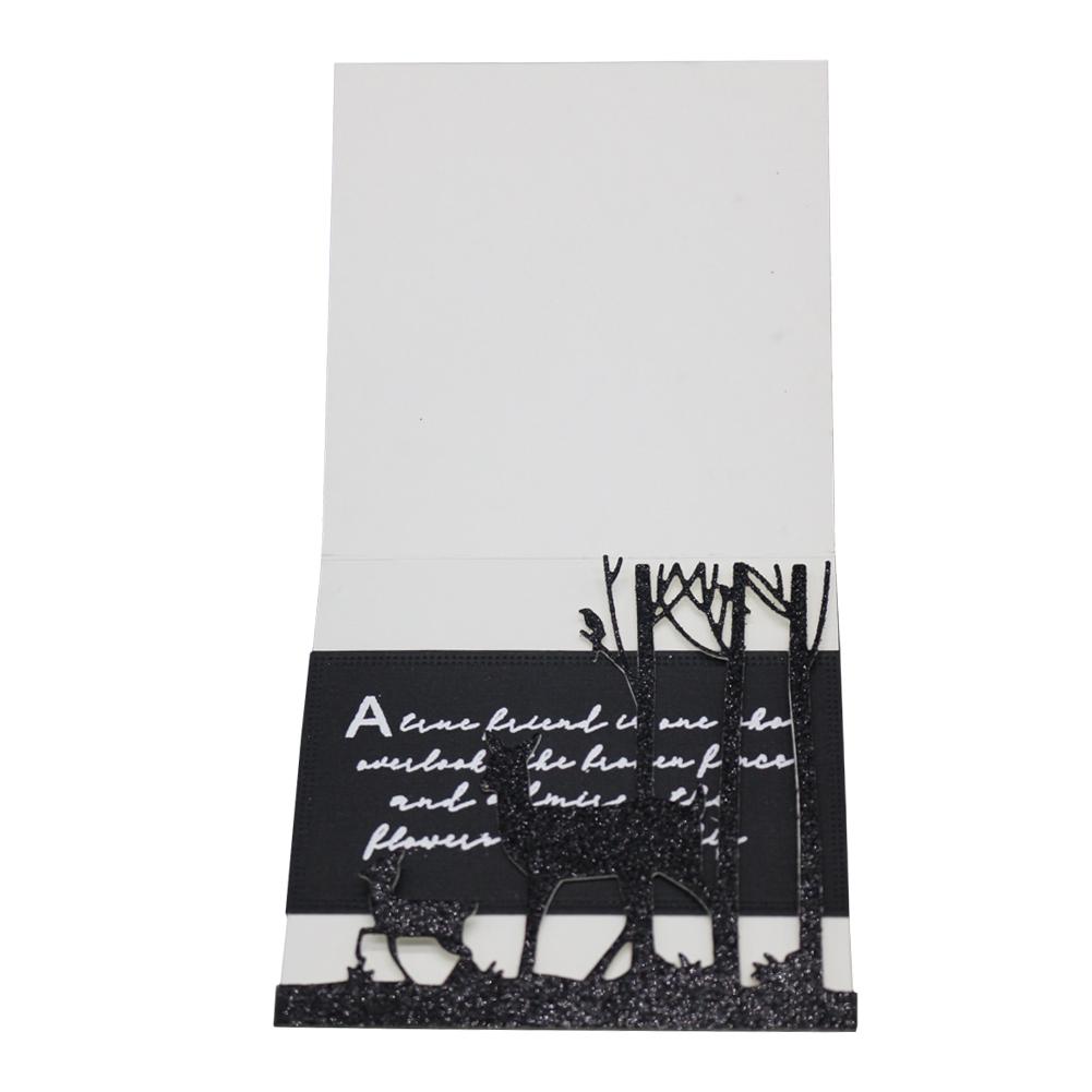 2 Рамки Оленя Металлические Серебристые Трафареты для Тиснения Режущие Формы для DIY Скрапбукинга Бумажный Альбом Изготовление Открыток