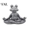 Meditating Pet Garden Statue Meditation Animal Figurine Ornament, Resin Zen Statue, Stress Relief Sitting Cat Dog Frog Ornament Cat/Dog/Frog Sculpture