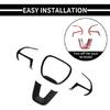 4PCS Steering Wheel Cover Trim Bezel Decor For Dodge Charger Challenger Durango