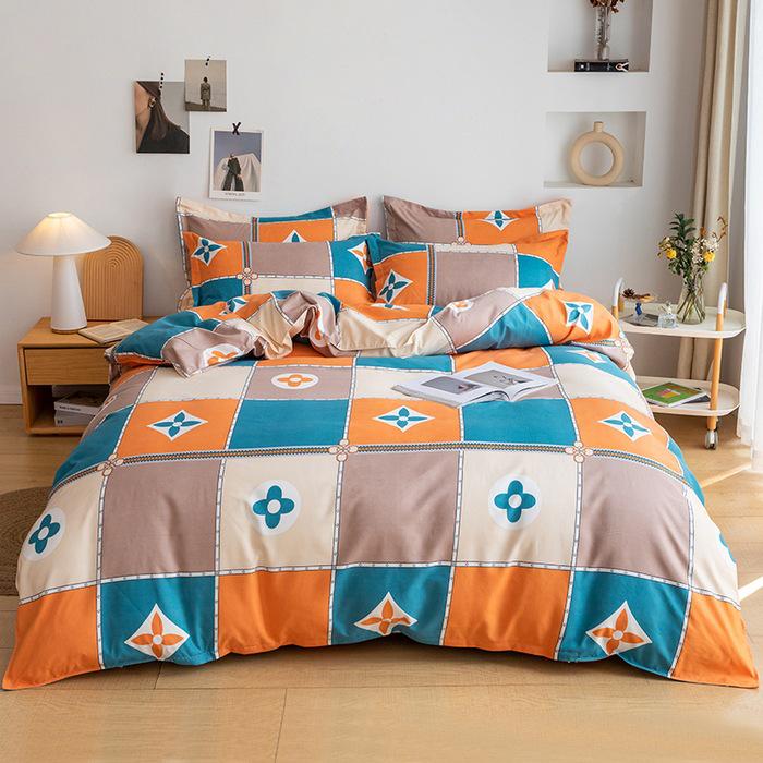 Пододеяльник из кашемира с начесом и принтом растений 2025