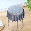 Chair Bench Round Stool Cushion Seat Cover Round Stool Cover Cover Cushion Seat Cover Makeup Stool Seat Cover Home European Style