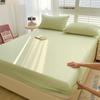 Four Seasons Cotton Fitted Sheet & Mattress Protector, Dustproof & Skin-Friendly for Double Bed