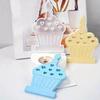 DIY Heart-shaped Cake Candle Mold Tea Lightweight Gypsum Craft Gift Making Home Decoration Candle Holder Cake Silicone Mold