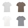 Korean Style Short Sleeve T Shirt For Women With Cotton Lycra Fabric Casual Fit Easy Care