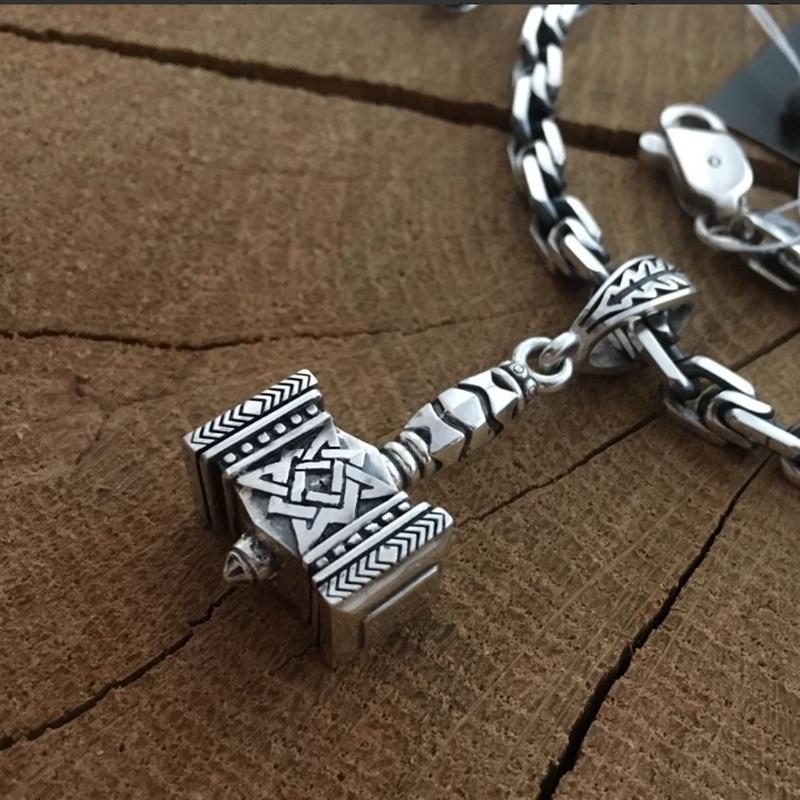 Винтажные скандинавские викинги, высокое качество, цинковый сплав, Руна викингов, Молот Тора, Мьельнир, кулон, ожерелье, панк, мужской амулет викингов, ювелирное ожерелье, мужские подарки