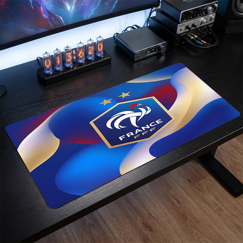 Коврик для мыши с гербом France Football, Расширенный нескользящий резиновый коврик для стола для игр, офиса, ноутбука, Подарок для фаната