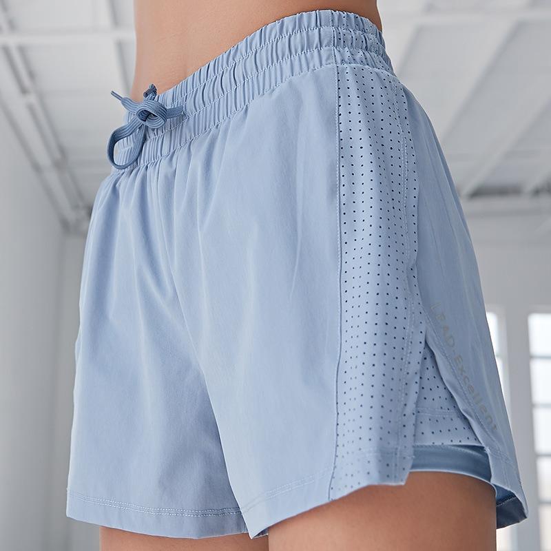 Women S Drawstring Quick Dry Anti Chafe Sports Shorts For Yoga Running Fitness