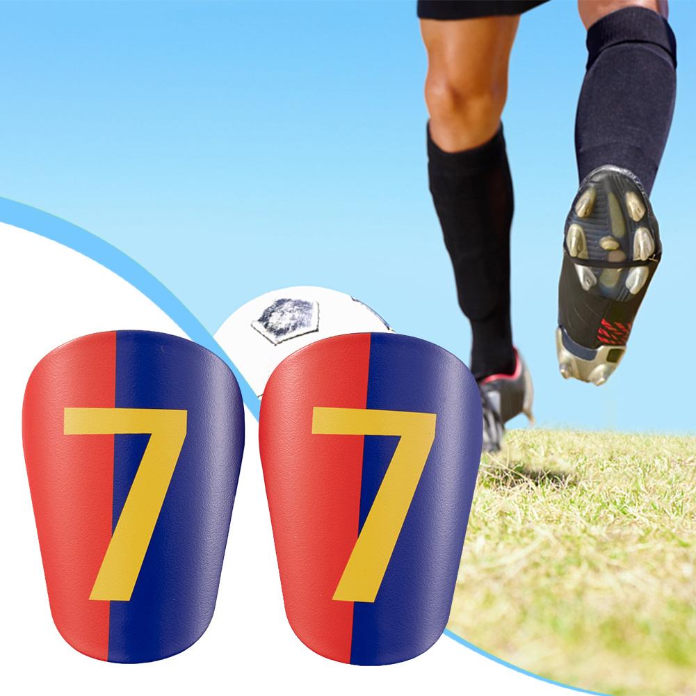 1 Pair Mini Soccer Shin Guards Shock Absorbing Soccer Miniature Shin Guards Lightweight Extra Small Shin Guards for Men Women 1