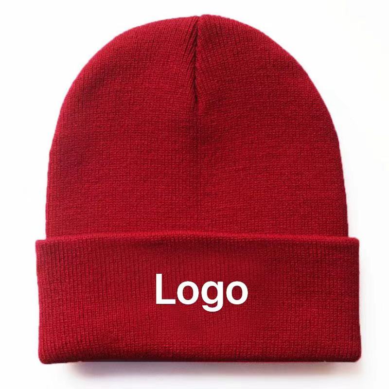 Unisex Wool Knit Beanies Multi-Colour Warm Winter Hats with Customized Logo for Travel Direct Wholesaler