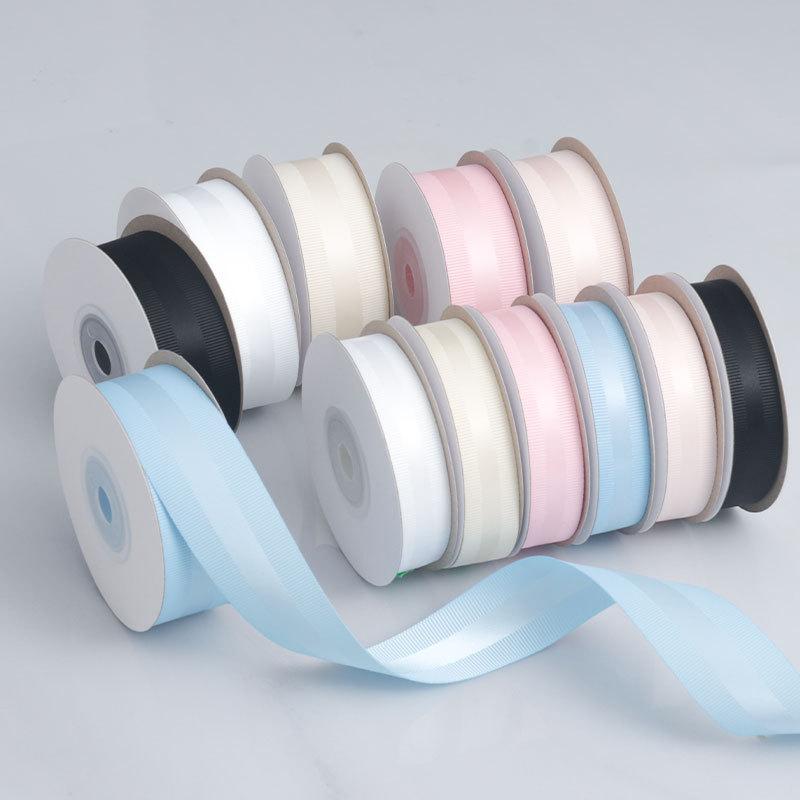 Элегантная однотонная атласная лента с ребристым краем для выпечки, торта, подарка на праздник, цветочного букета, упаковки, декоративная лента для галстуков, украшения дома