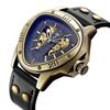 New Stylish Triangle Men's Mechanical Watch Casual Bronze Retro Automatic Mechanical Watch