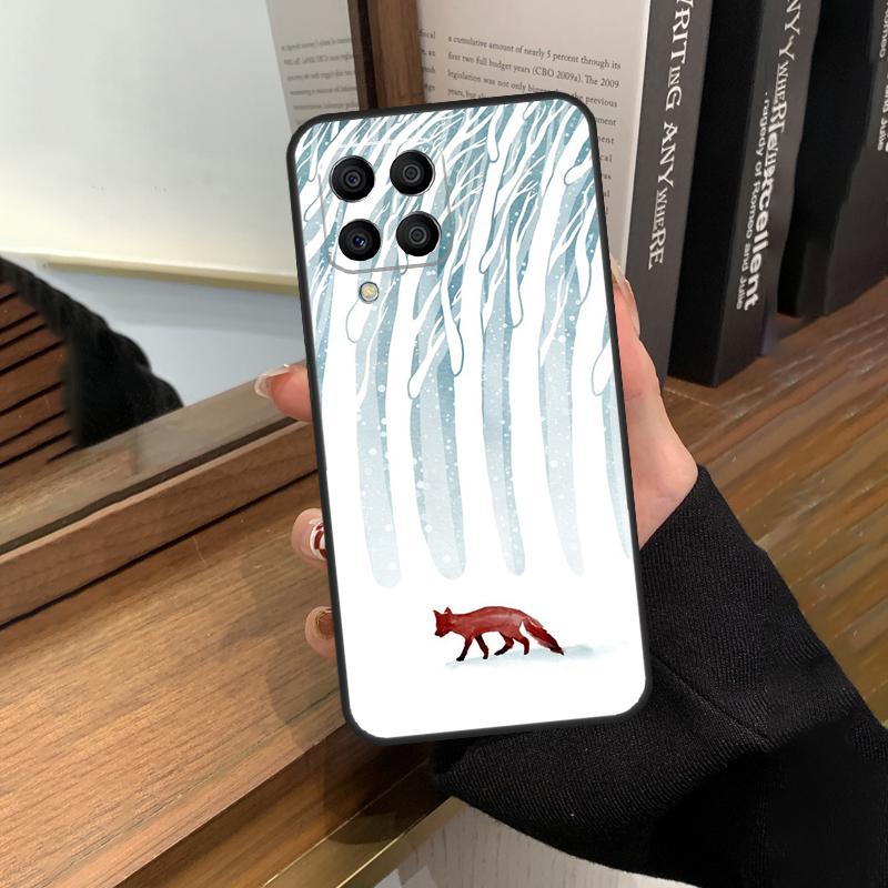 Зимний лис Лисы Чехол для Samsung Galaxy M35 M15 M55 M56 M36 M16 M06 M31 M13 M33 M53 M12 M32 M52 M14 M34 M54