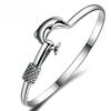 Korean Jewelry Silver Plated Dolphin Bracelet Korean Version Fashionable Bracelet Imitation Silver Bracelet