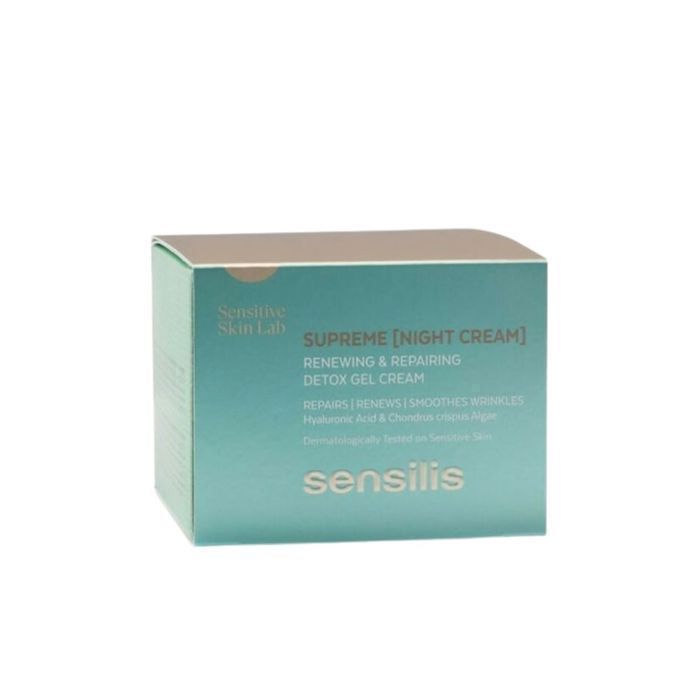 Ночной крем - SENSILIS - SUPREME RENEWAL DETOX - Масло арганы - Моринга масличная - 50 мл