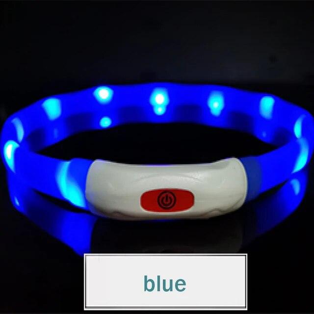 Светодиодный ошейник для собак, перезаряжаемый от USB, светящийся ошейник для защиты от потери/автомобильной аварии, ошейник для щенка, светодиодные товары для собак, товары для домашних животных
