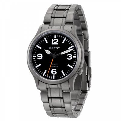 Часы мужские титановые мужские часы мужские часы японские кварцевые часы с секундной стрелкой VH31 5ATM водонепроницаемые аналоговые кварцевые часы супер светящийся сапфир