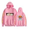 Riman Animation Cartoon Luffy Brook Series Printed Fashion Casual Hooded Sweater