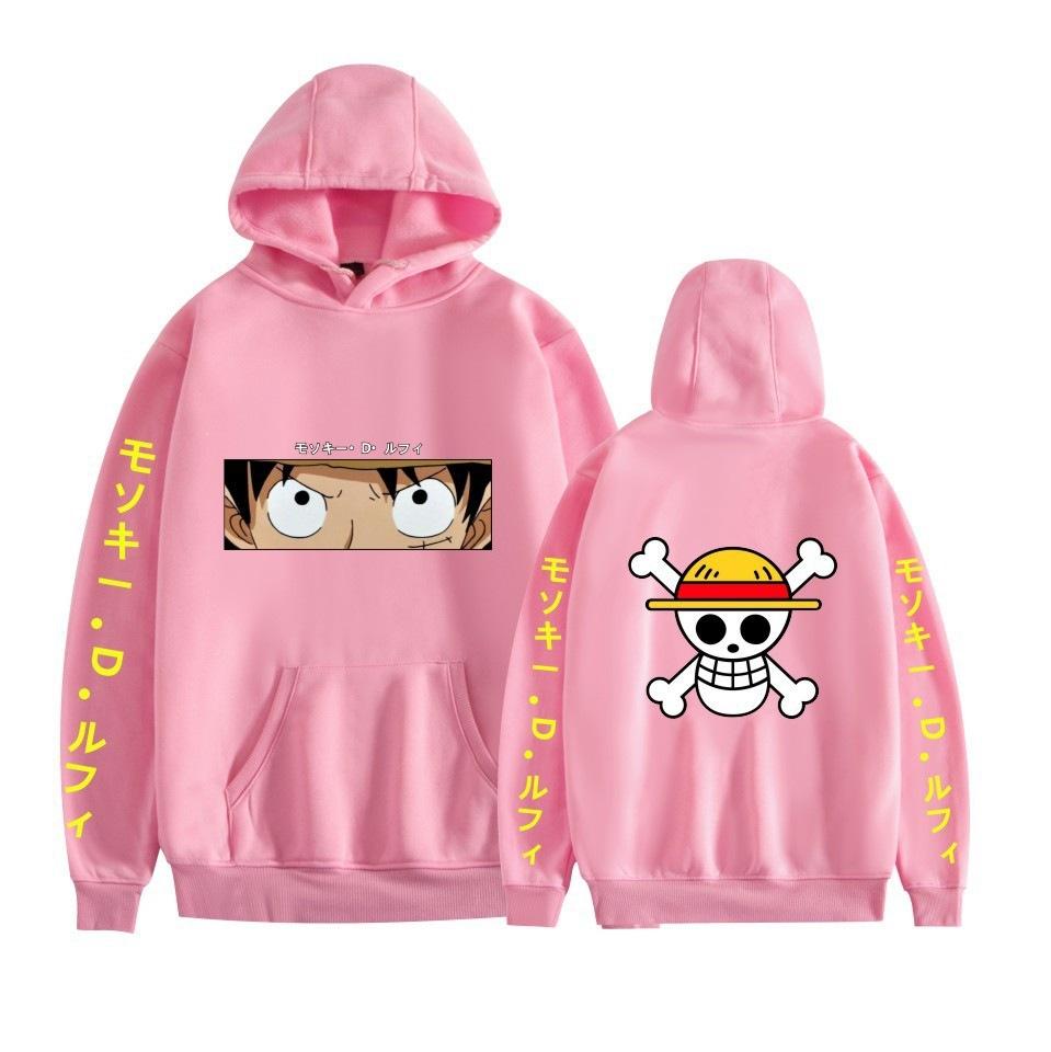 Riman Animation Cartoon Luffy Brook Series Printed Fashion Casual Hooded Sweater