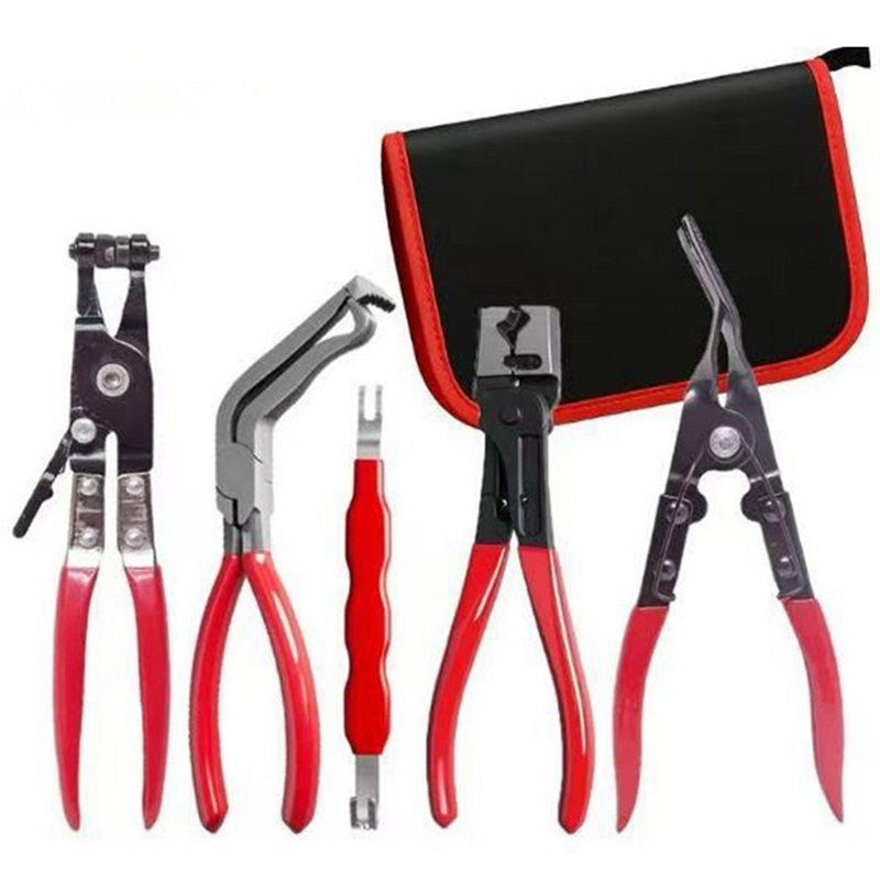 LLCS-5Pcs Automotive Electrical Disconnect Pliers Kit, Hose Clamp Pliers Set, Terminal Removal Tool For Car Wire Harnesses