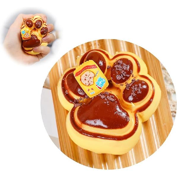 Сделанные вручную таба-сквиши в виде кошачьей лапки, милые мягкие игрушки для сжимания, кавайные пушистые сквиши, сенсорные игрушки, силиконовые игрушки для сжимания для снятия стресса, фиджет-игрушки