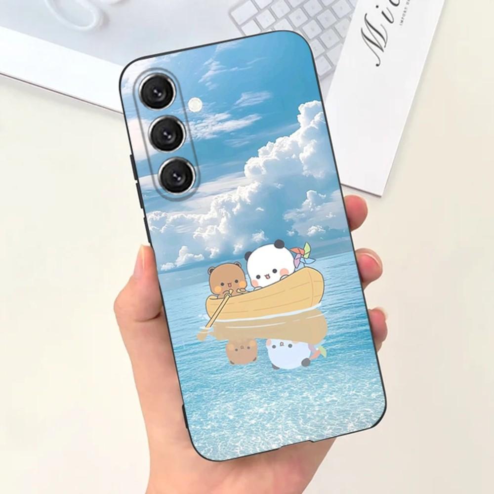Милый Чехол Для Телефона BuBu D-DuDu Для Samsung S25,S24,S21,S22,S23,S30,Ultra,S20,Plus,Fe,Lite,Note,10,9,5G Черный Чехол