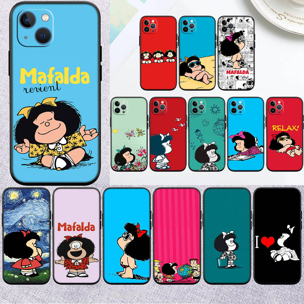 MH88 Чехол для телефона Mafalda для Samsung S20 S21 S22 S23 S24 FE Ultra Plus Lite S21S A55 A07 A17 F06 F16 M06 M16 M56 A36 A37 A57