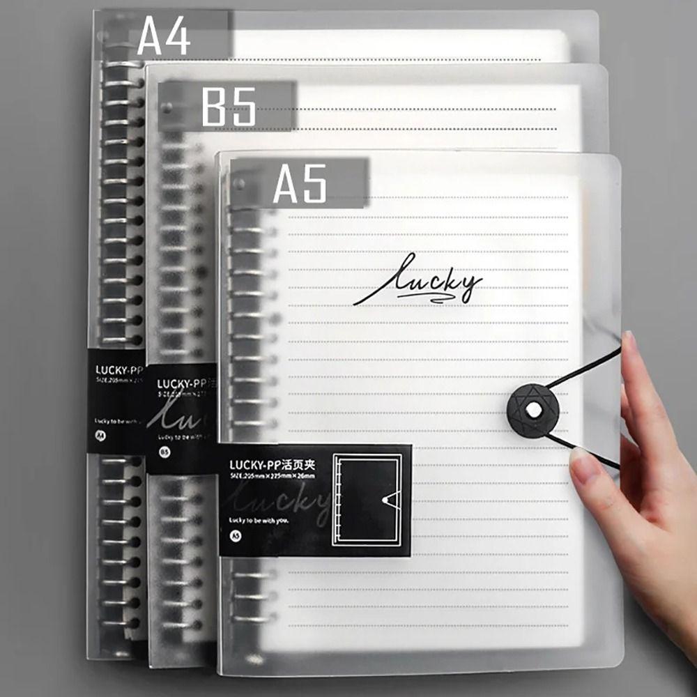 1Pcs Transparent Binder Cover A4/B5/A5 Inner Core Cover  for Office Stationery School Supplies