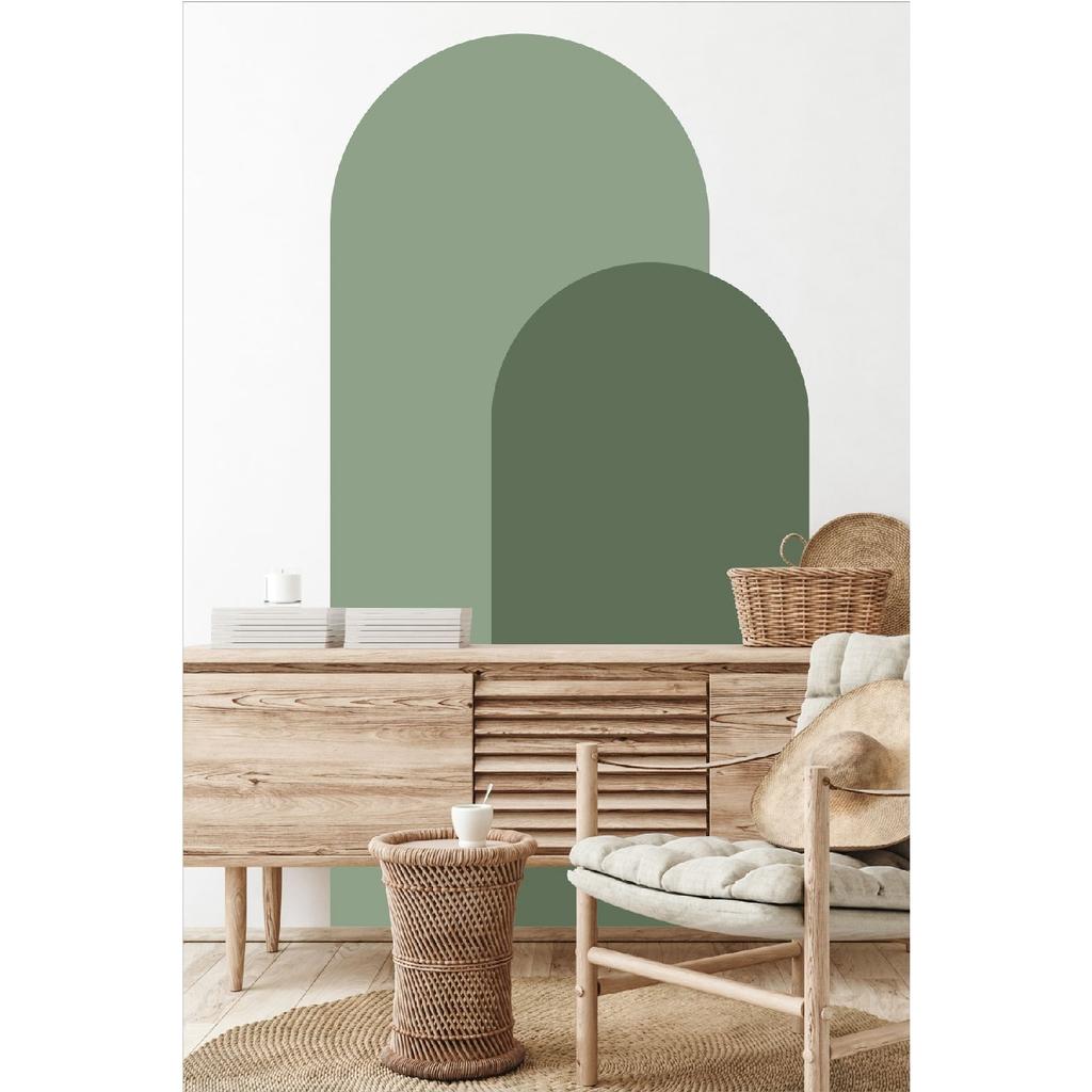 Богемная овальная наклейка на стену